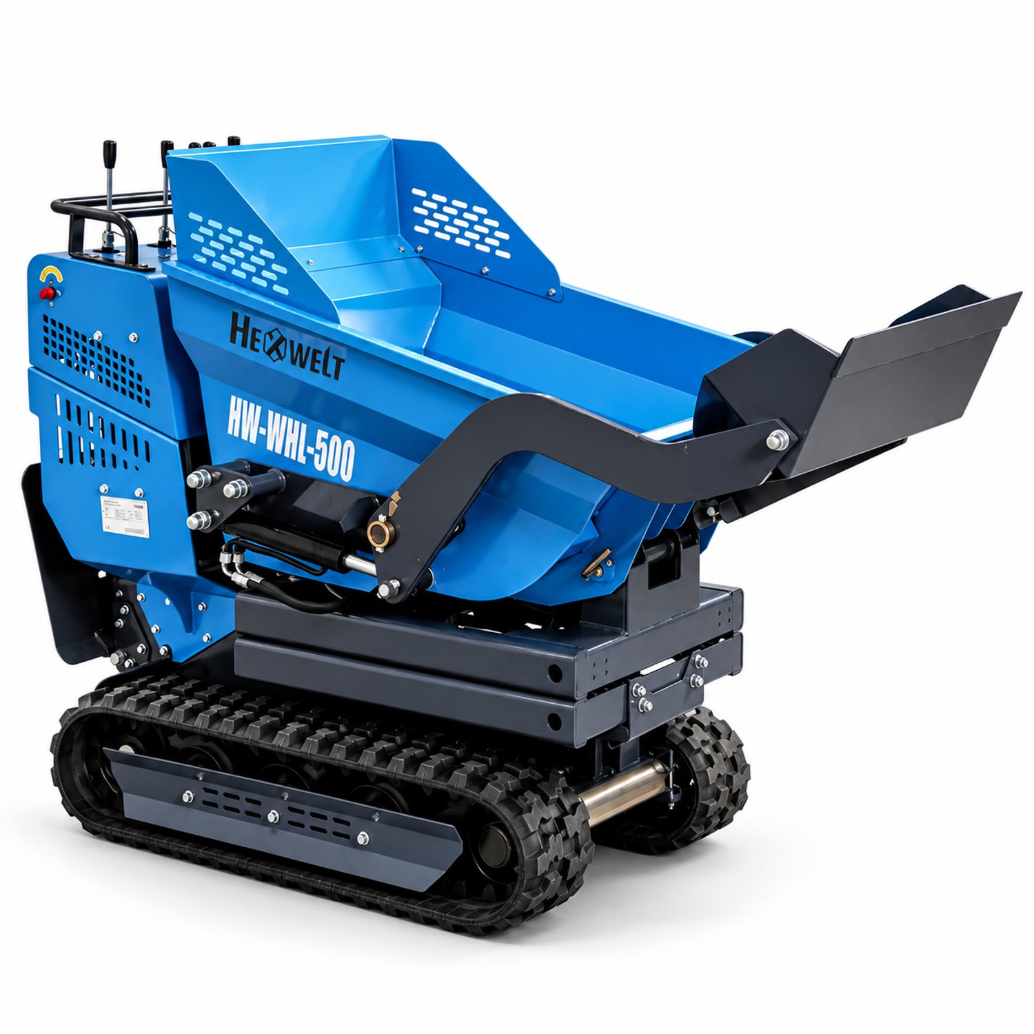 HEXWELT HW-WHL-500 Rupsdumper 500 kg - Hydraulische Kiepbak