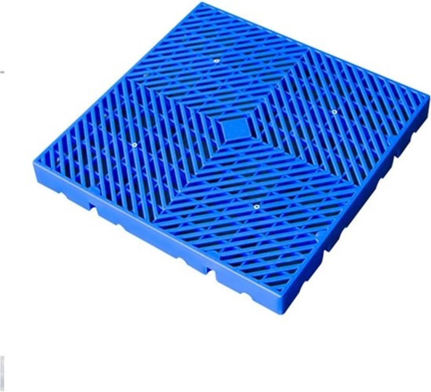 Plastic Pallet - Vochtbarrière Bodem - Magazijn Opslag - Ventilerend Ontwerp - 50x50 cm - Blauw