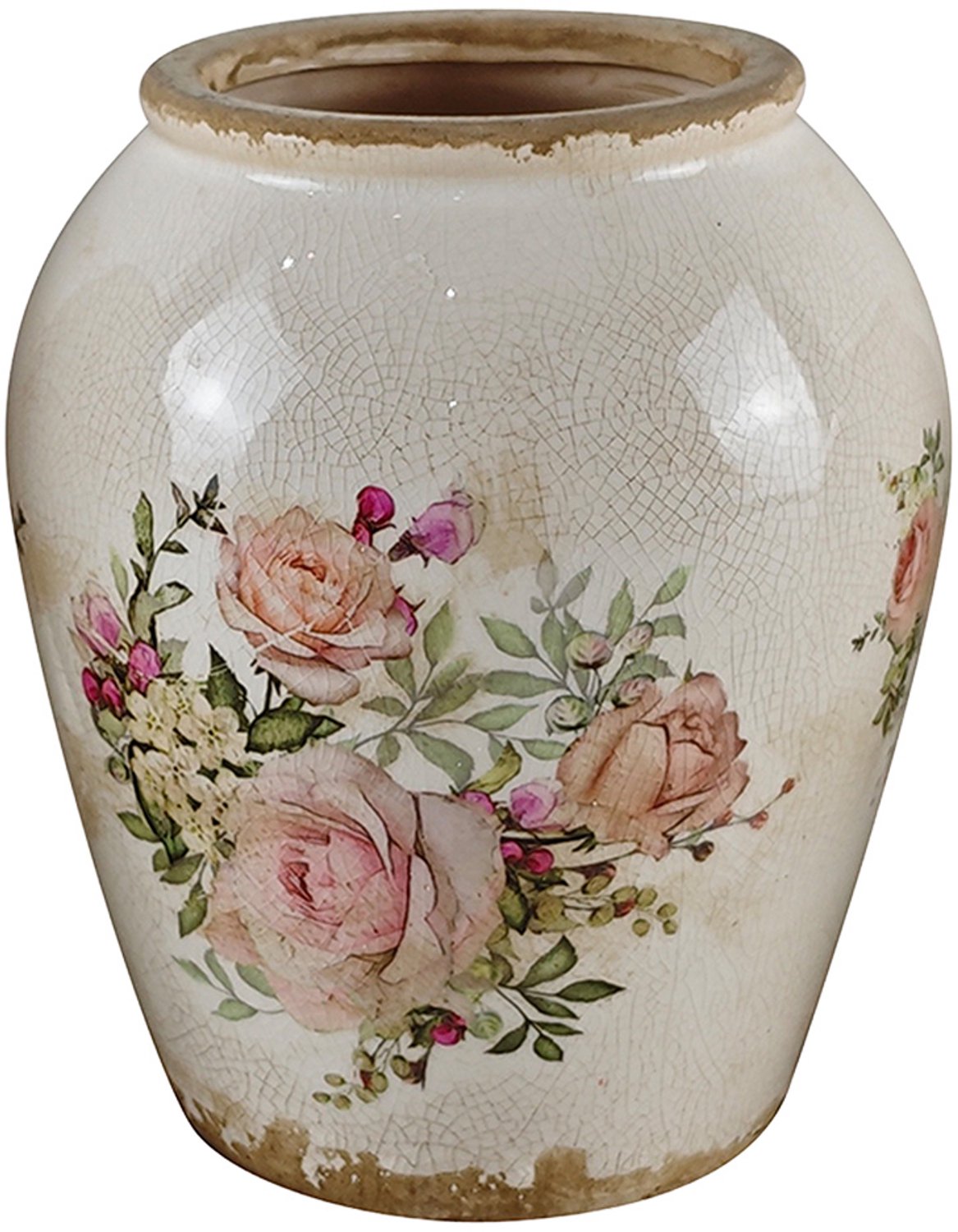 Clayre & Eef Vaas Beige Keramiek