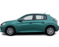Automatten geschikt voor Peugeot 208 - 2019-heden - 4-delig - Luxury - Uitvoering: Benzine/Diesel | Bijrijdersmat Geen bevestiging