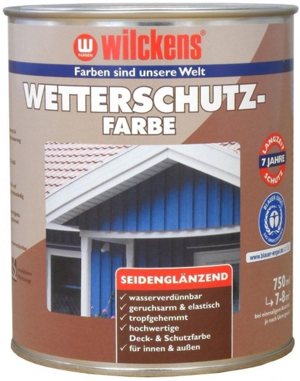 Wilckens Schakelverf Acryl RAL 9010 0,75 L Halfglans