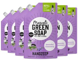 Marcel's Green Soap Handzeep Navulling - Lavendel & Rozemarijn - 6 x 500ml