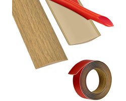 shinfly Overgangsprofiel 3,2 m, PVC Vloerovergangsprofiel 4 cm - ShopVlot