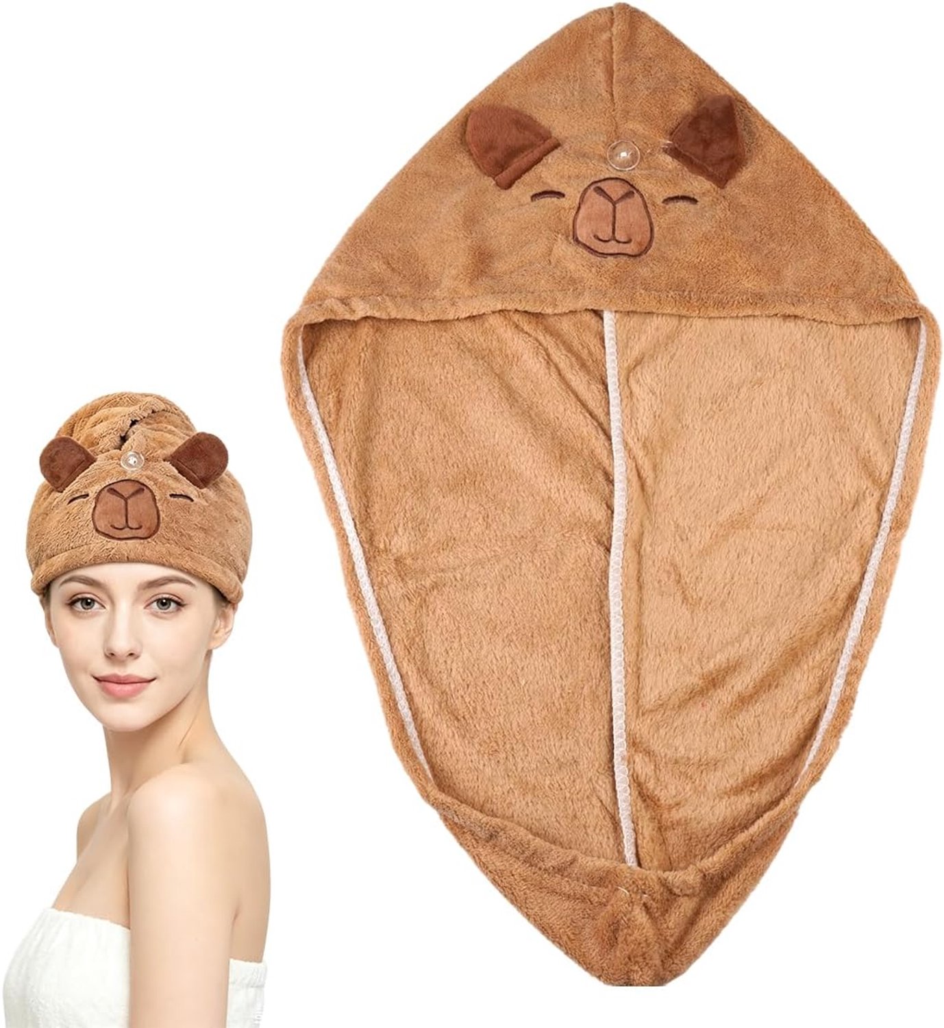 Haarhanddoek microvezel 26 x 57 cm - sneldrogend - absorberend - voorkomt haarbreuk - ShopVlot