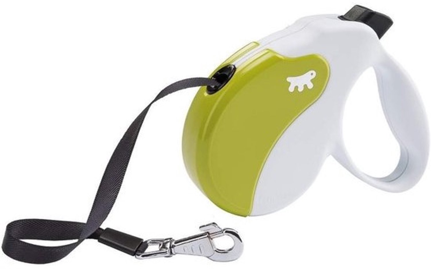 Hondenriem Rollijn - Intrekbaar Koord - Veilig Uitlaten - Soft-touch Bediening - 5 Meter - Wit Groen