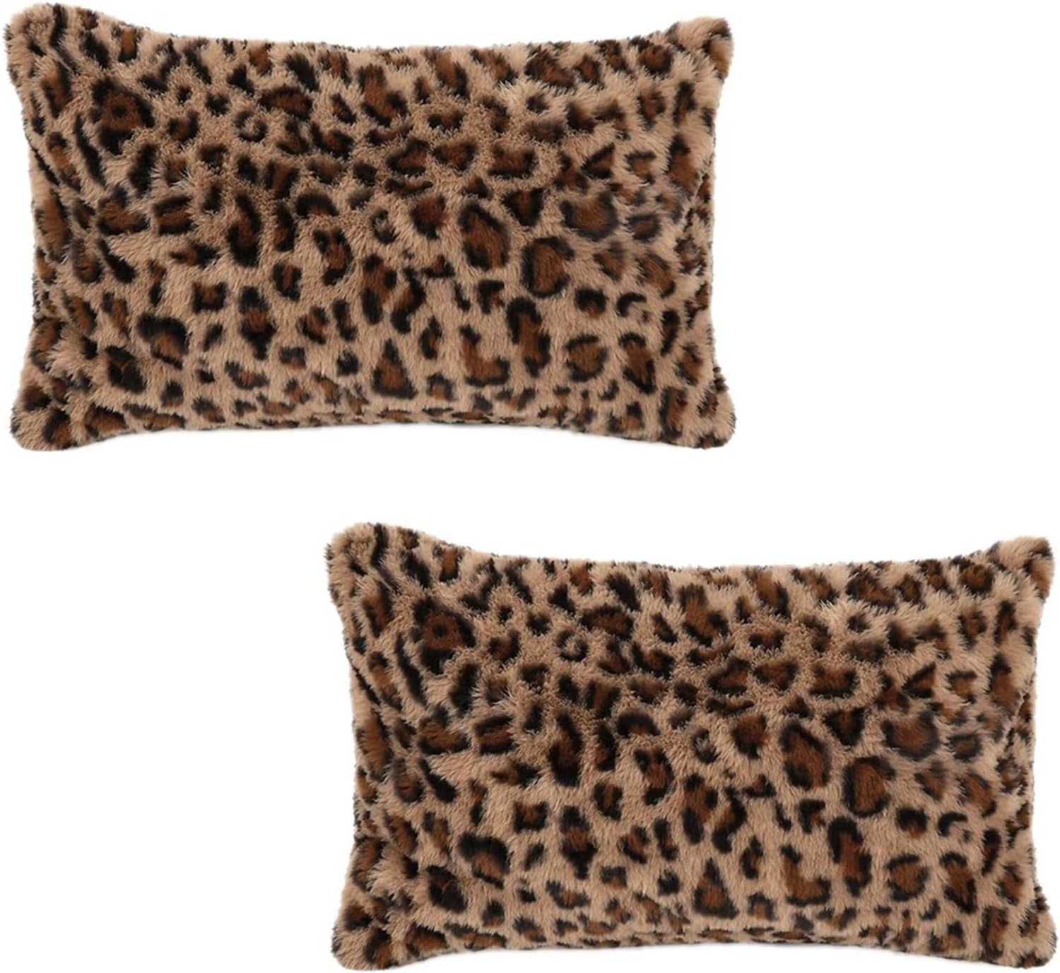 Kussenhoezen 30 x 50 cm - Zachte Pluche - Rechthoekig met Ritssluiting - Perfect voor Bank of Bed - ShopVlot