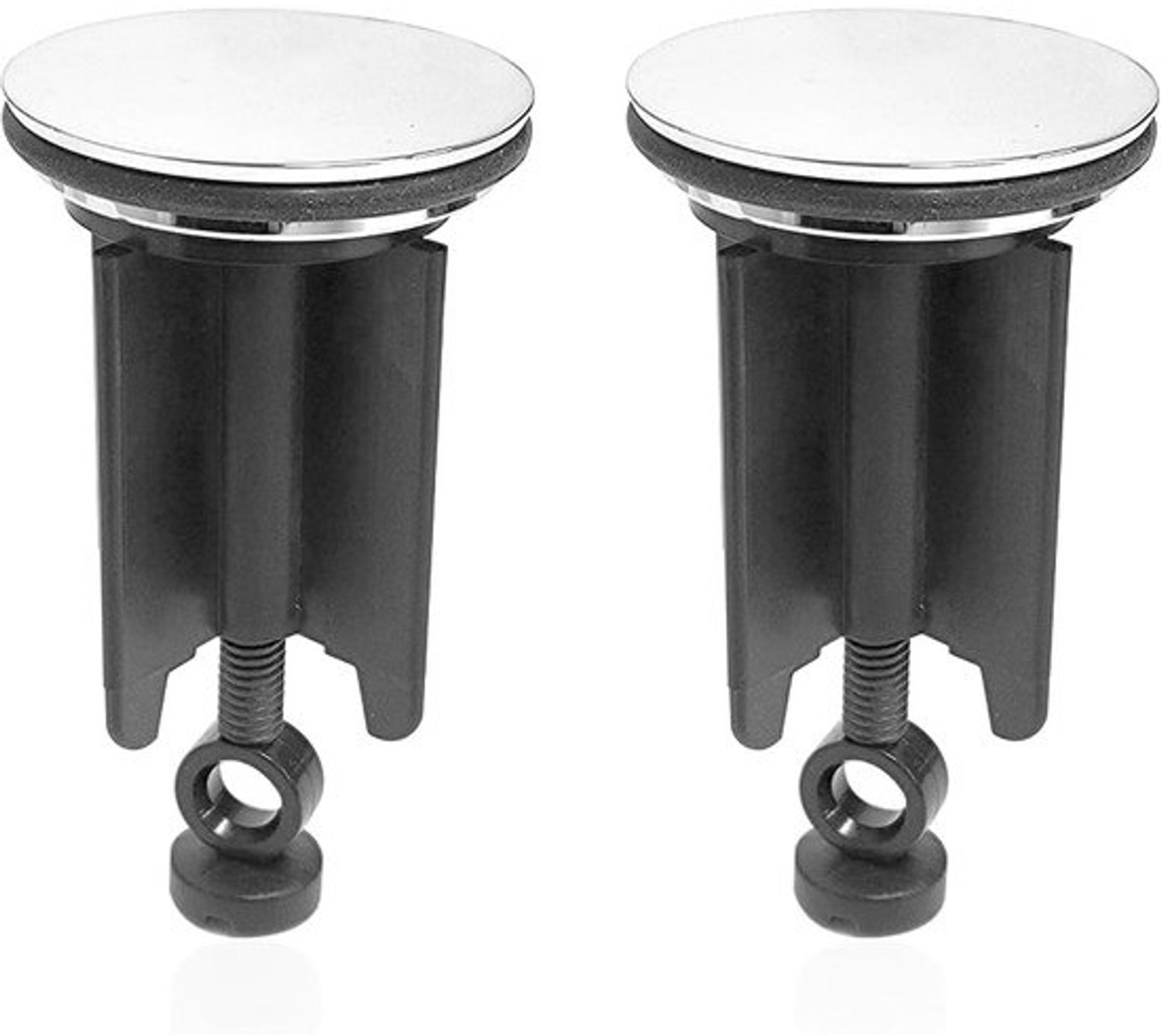 Wastafelstop - Afvoerstop - Douche Afvoer - Zinklegering Materiaal - 40mm Diameter - Zwart