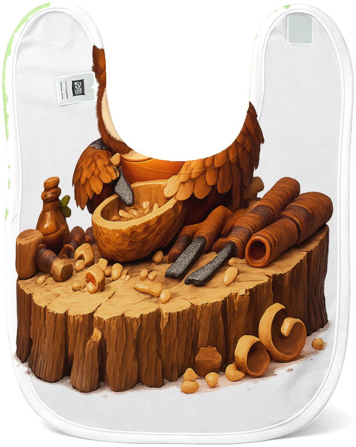 Mr Cadeautjes Slabbetje 29 x 37 - design Een schattige werkende figuur als vakman met een duidelijk g | cadeau