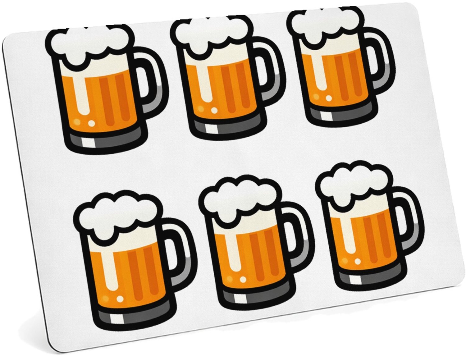 Mr Cadeautjes MDF magnetische fotolijst 28 x 19 - design Een cadeaudesign rond gezelligheid in plaats van fitness, me | cadeau Wit