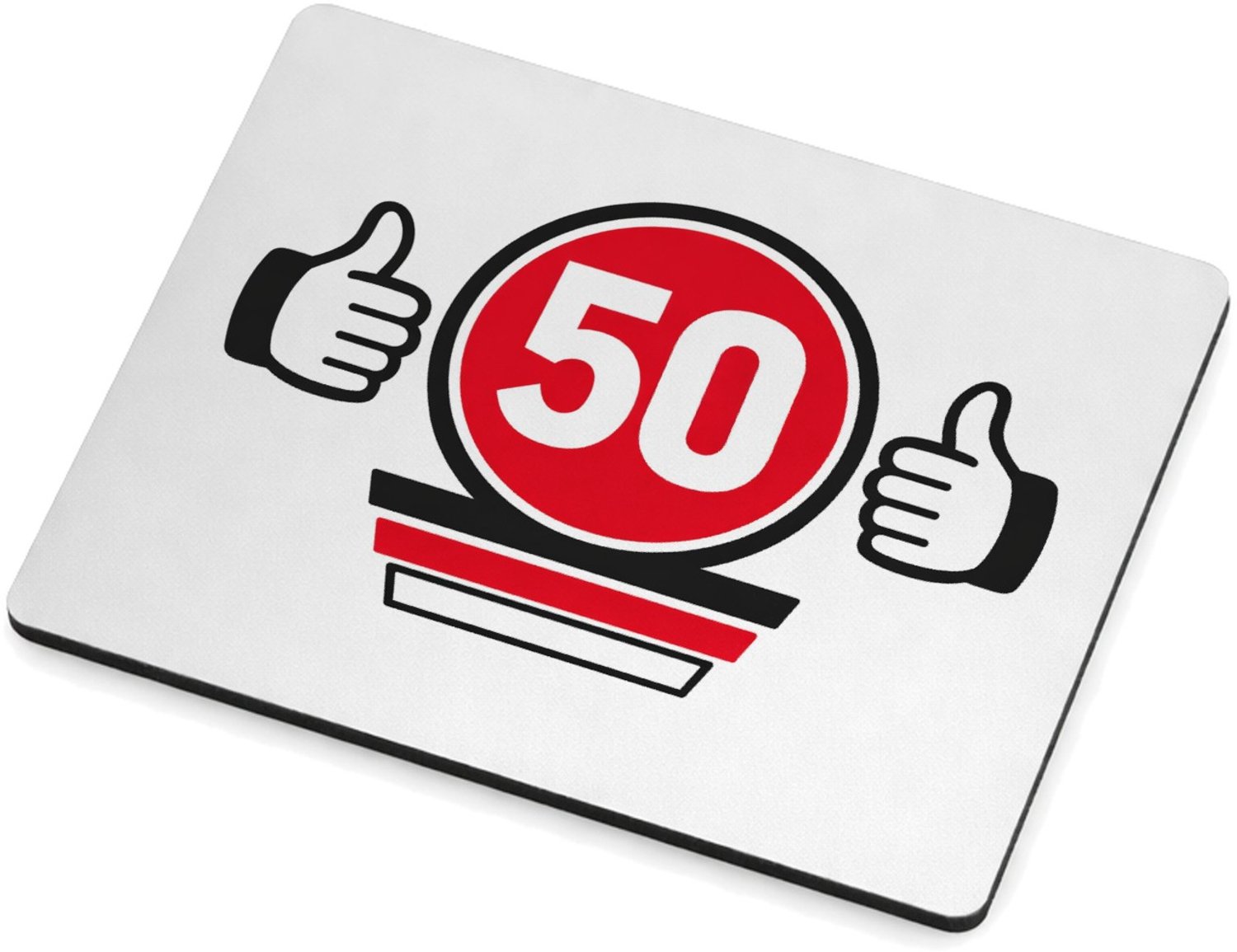 Mr Cadeautjes MDF magnetische fotolijst 9 x 7 - design Een compacte verjaardagsbadge met een eigenzinnige sportieve | cadeau Wit