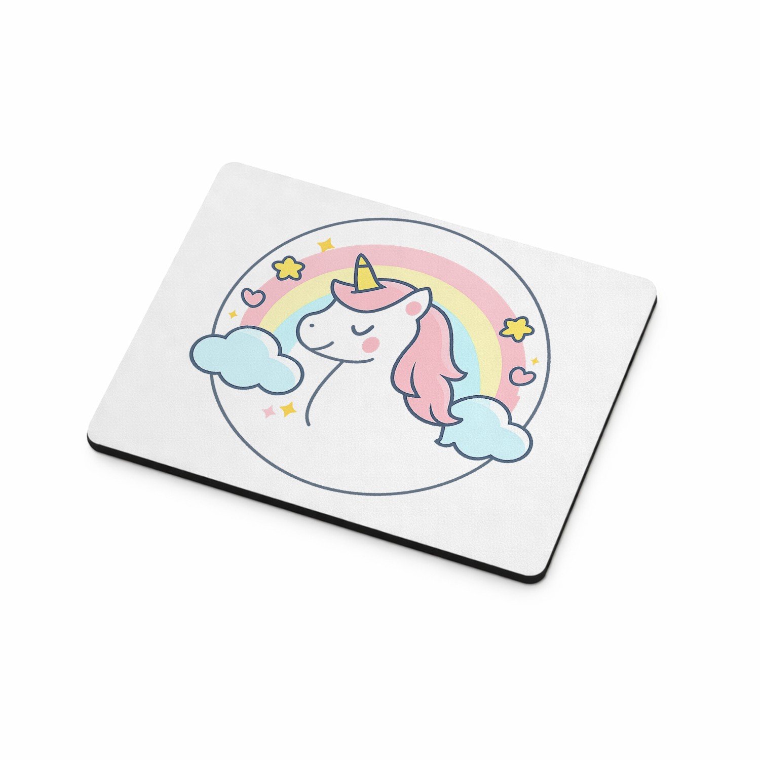 Mr Cadeautjes MDF magnetische fotolijst 9 x 7 - design Pastel jungleklok met een vriendelijke giraffe als middelpun | cadeau Wit