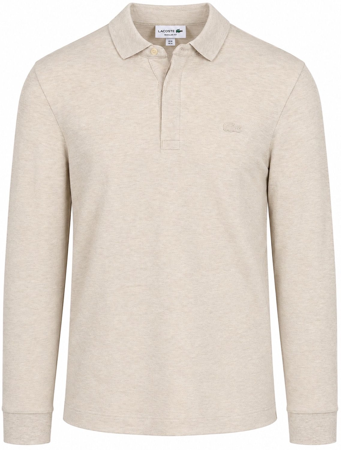 Lacoste Longsleeve Poloshirt Piqué OffWhite – Heren Wit