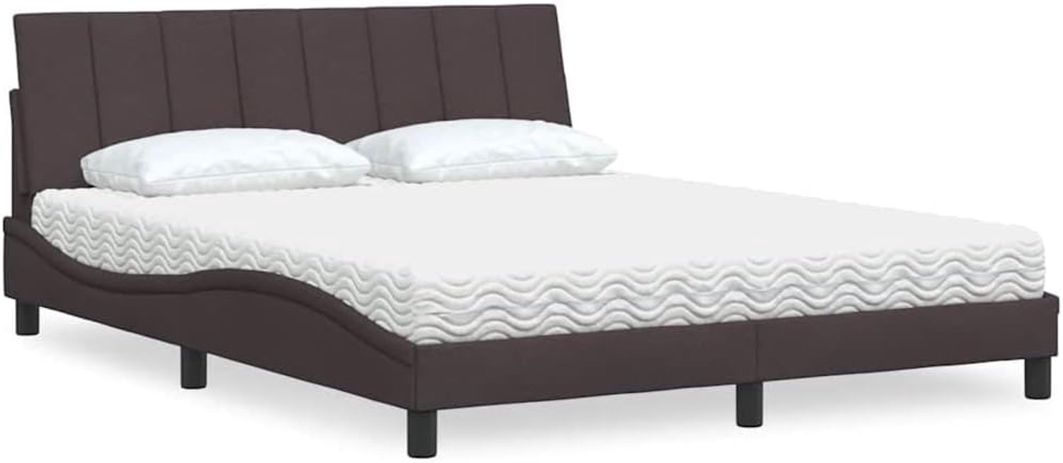 Schuimmatras Lattenbodem Hanko Donkerbruin 160x200 cm