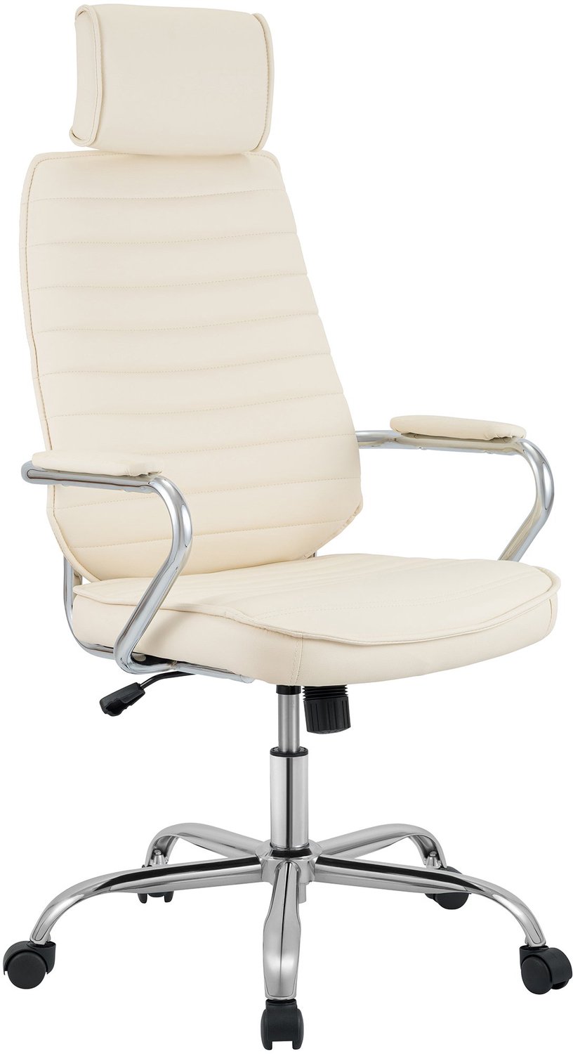 Luxe Comfort Bureaustoel - Verstelbaar - Crème creme