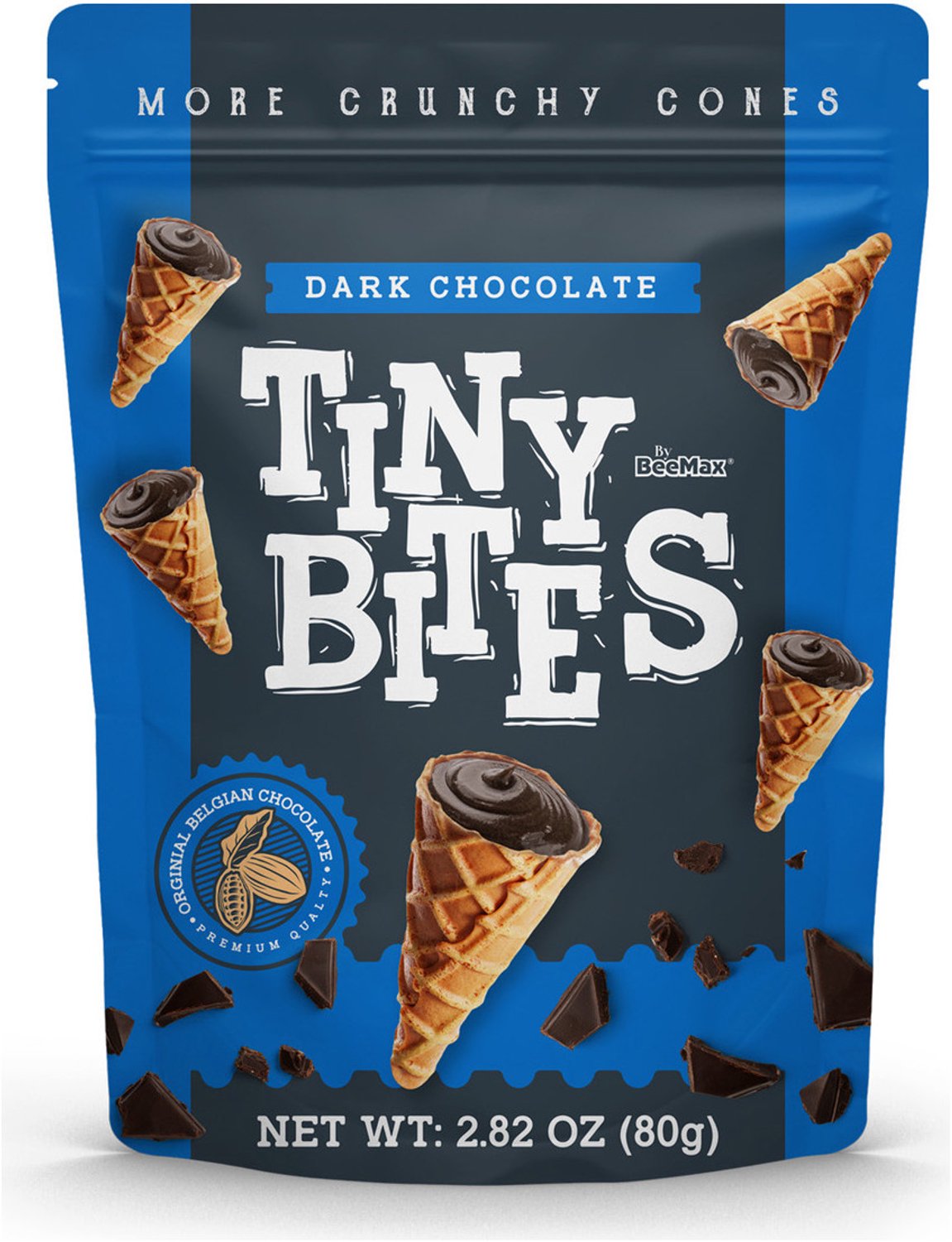 Tiny Bites Waffle Cones Dark Chocolate (12 x 80g)