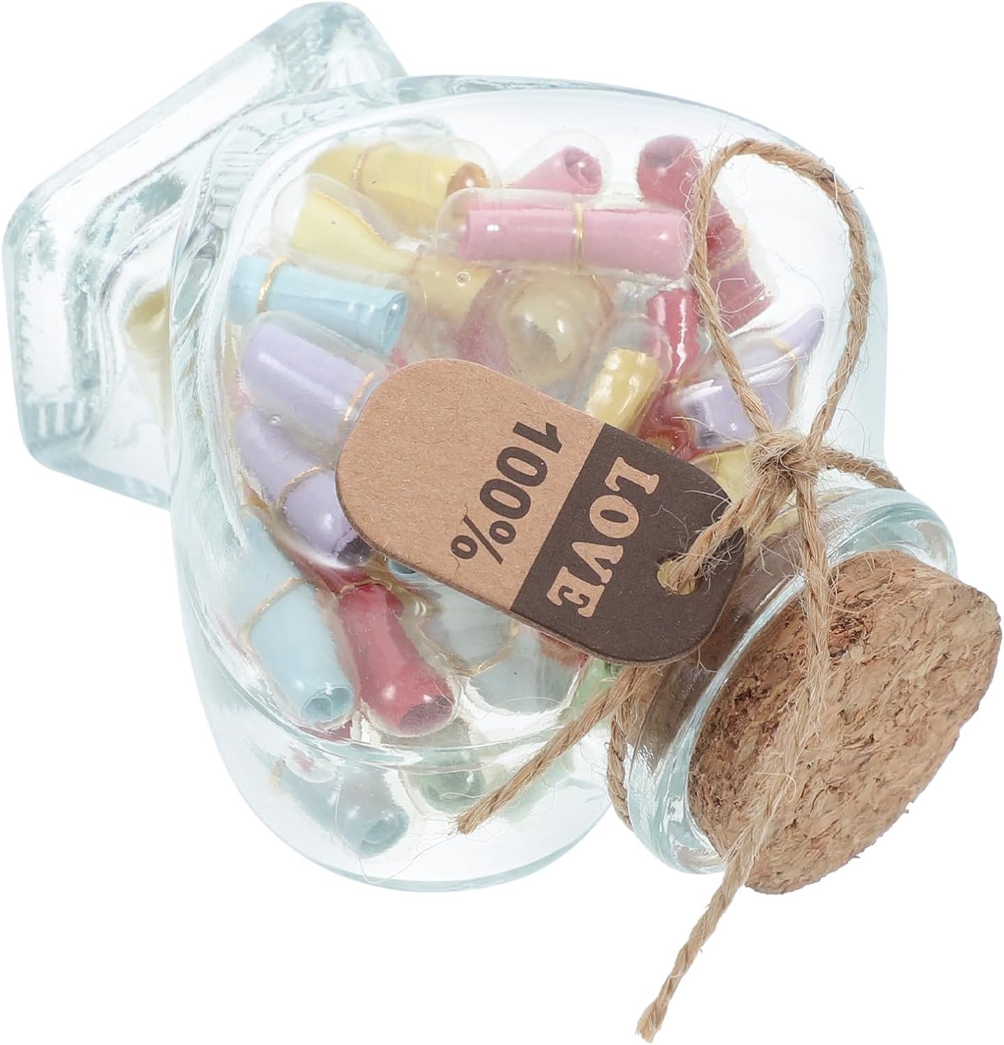 Capsuledecoratie Glas Landschap Miniatuur Vaas Kurk Deksel Jubileum Koppels Vrienden Familie
