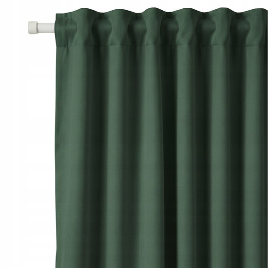 Donkergroene Decoratieve Gordijnstof 140x270 cm - Verduisterend