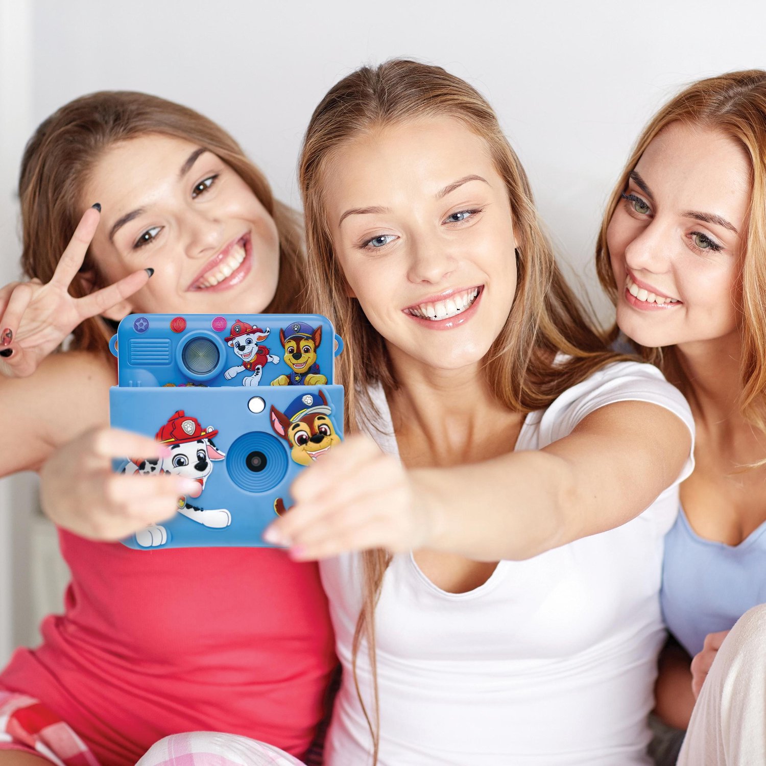 Starcam® afdruk, camerapakket met instantprinter, 4 papierrollen, nekband, 3D Paw Patrol siliconen hoesje en aanpassingsset