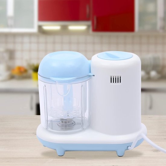 - babyvoeding, stoompan, babypap bereider, stoomboot en mixer voor levensmiddelen, puree, zuigelingen baby's — afbeelding 3