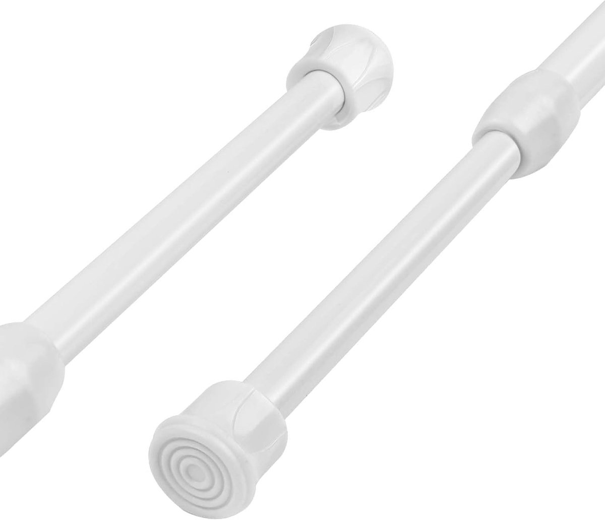 Telescopische Clamp Stang Set van 2, Verstelbare Rookvrije Gordijnroede 40-70 cm, Ideaal voor Badkamer en Kledingkast, Geen Boren Nodig, Multifunctioneel en Roestvrij