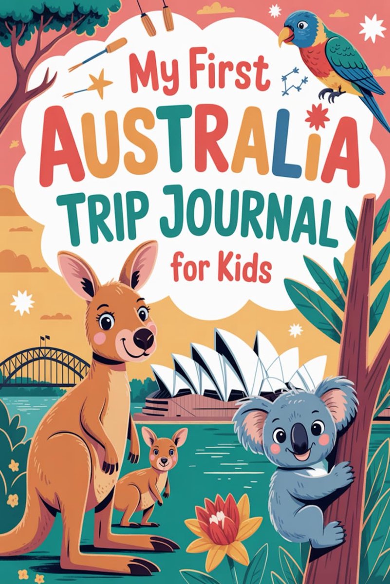 My First Australia Trip Journal for Kids: A Fun Travel Diary with Daily Prompts, Activities & Drawings for Little - ShopVlot