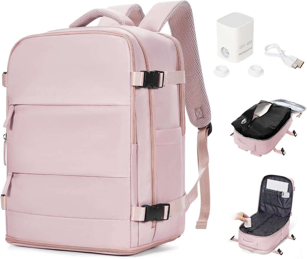 BJLFS Handbagage, 40 x 30 x 20 cm, voor Ryanair, rugzak, reizen, cabine, vliegtuig, 20 l, handbagage, 40 x 20 x 25 cm - ShopVlot