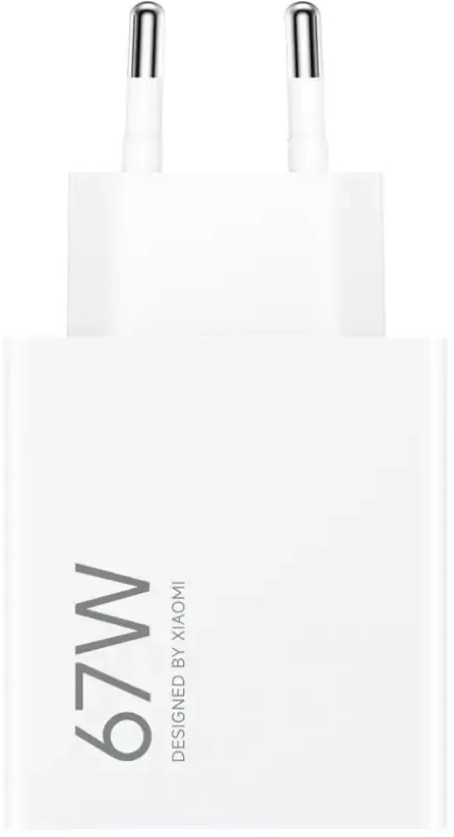 Xiaomi 67W HyperCharge Power Adapter - USB-A Snellader - 67W Vermogen - EU Stekker - Geschikt voor Xiaomi Smartphones - Compact Design - Beveiligd tegen Oververhitting en Overspanning