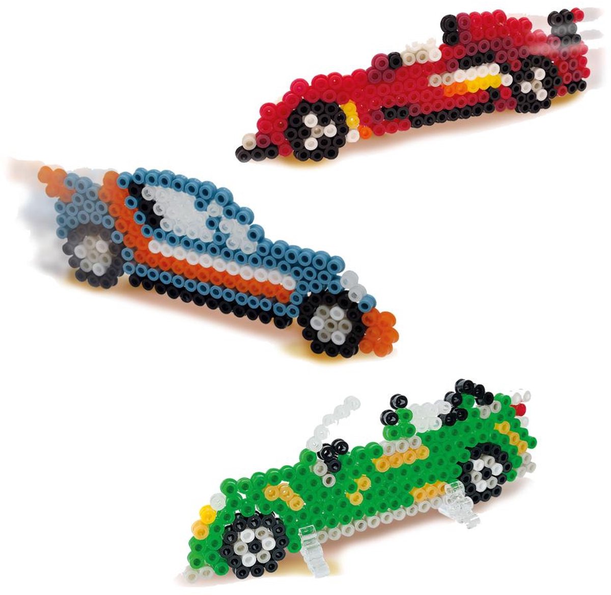 SES Creative Beedz Strijkkralen Set - Auto - Voor Jongens vanaf 5 Jaar - 1400 Stuks - Knutselen - PVC-Vrij - Schoencadeautjes Sinterklaas — cadeau in Spellen & Speelgoed - foto 4