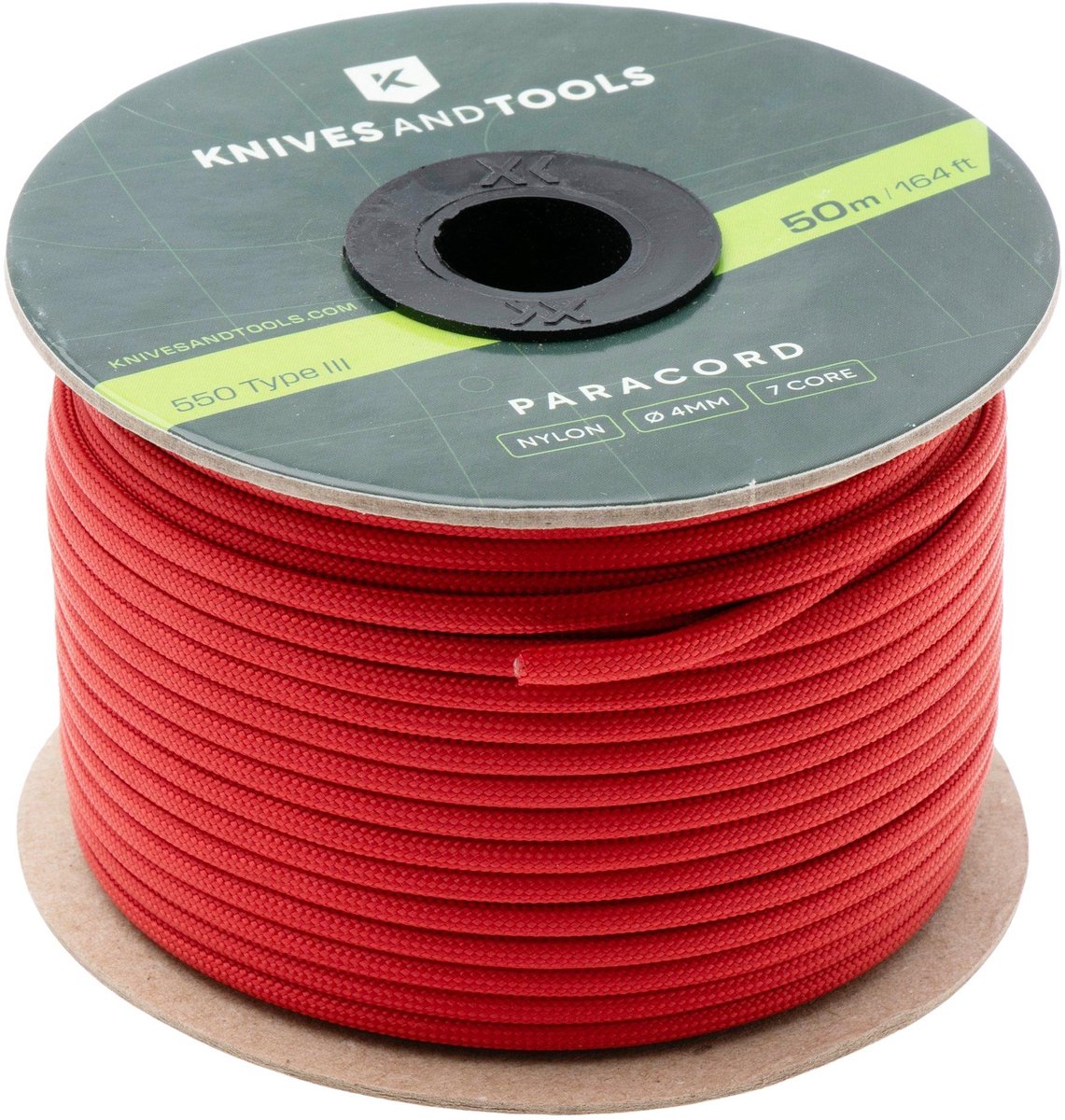 Knivesandtools 550 Paracord Type III - 50m Cherry
