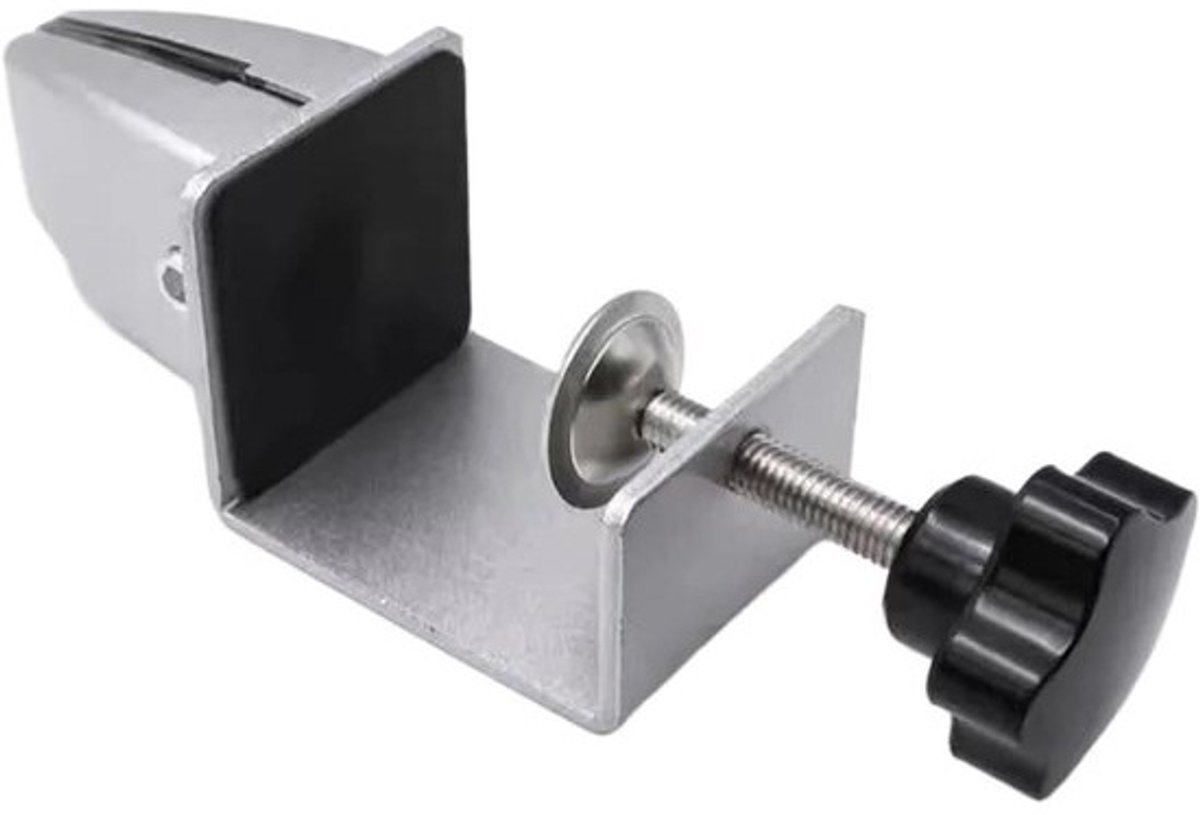 Bureaudivider - Klem - Scheidingsklem - Baffle - Werkruimte organiseren - Verstelbaar klembereik - 127x51mm - Zilver