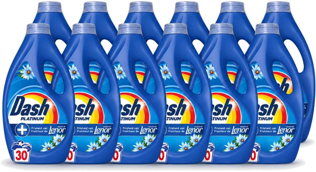 12 x Dash – Wasmiddel – Zeebries – 1350 ml - Voordeelverpakking - 12 stuks