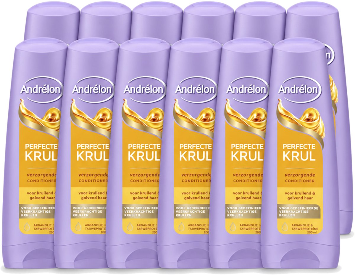 12 x Andrélon – Conditioner – Perfecte Krul – 200 ml - Voordeelverpakking - 12 stuks