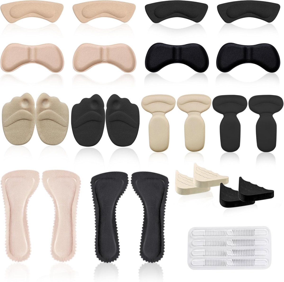 Comfortabele Kussen Pads voor Hakken - 14 Paar Inlegzolen voor Hakken, Stevige Voetsteun en Schokabsorptie voor Leer en Sportieve Schoenen