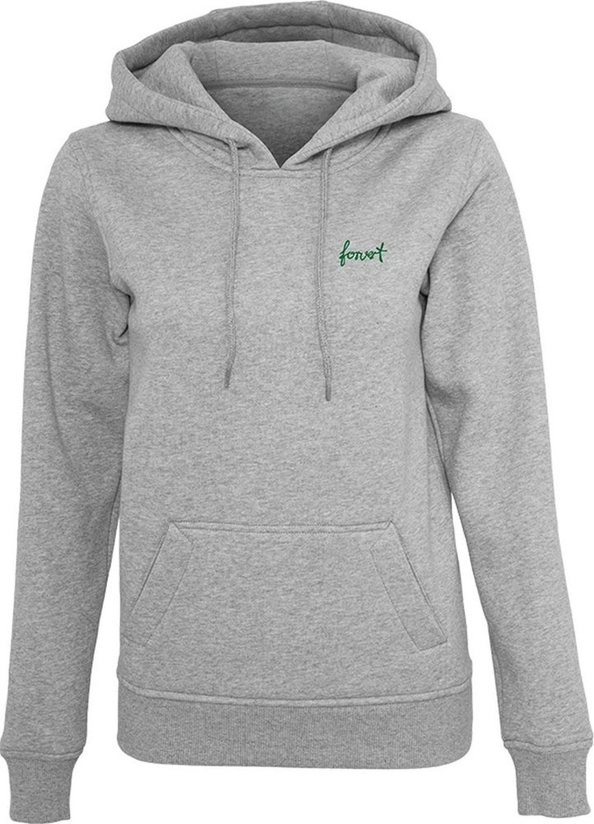 Forvert Napa Dames Trui met capuchon - gemêleerd grijs - M