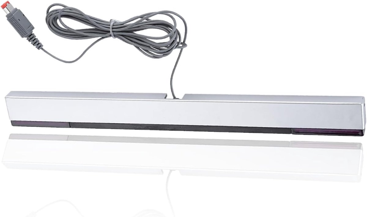 Infrared IR Signal Beam Sensor Bar with Standard, Wired Receiver for WII/WIIU Console, Easy To Mount Receiver Above or - ShopVlot