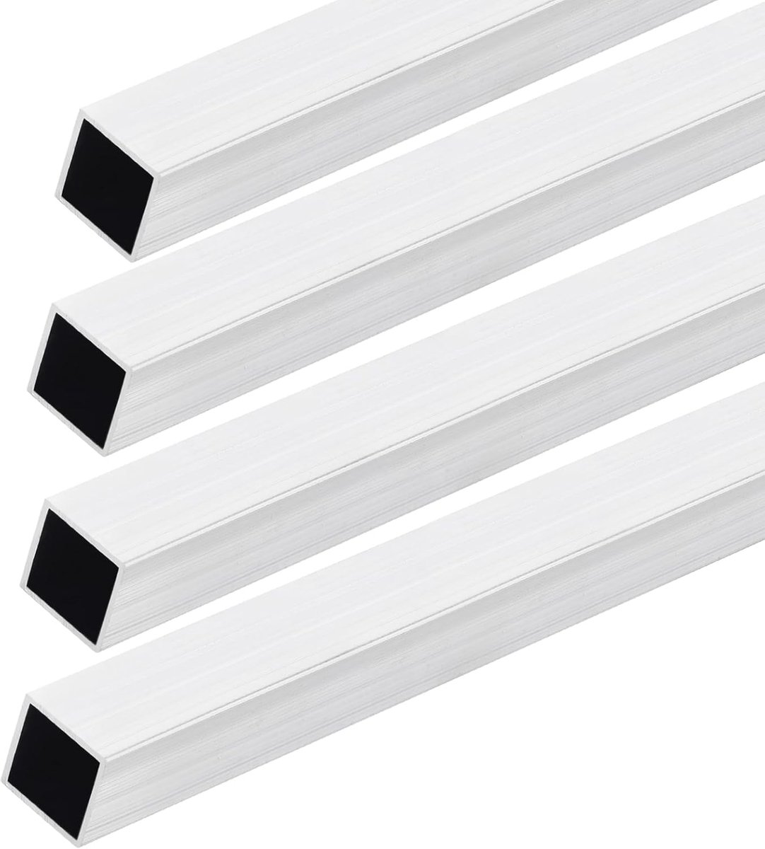 DMiotech 4pcs (15mm x 15mm x 1.5mm) 6063 Aluminum Square Tube 200mm Length, Industrial Metal Tube for Machinery, Frame - ShopVlot