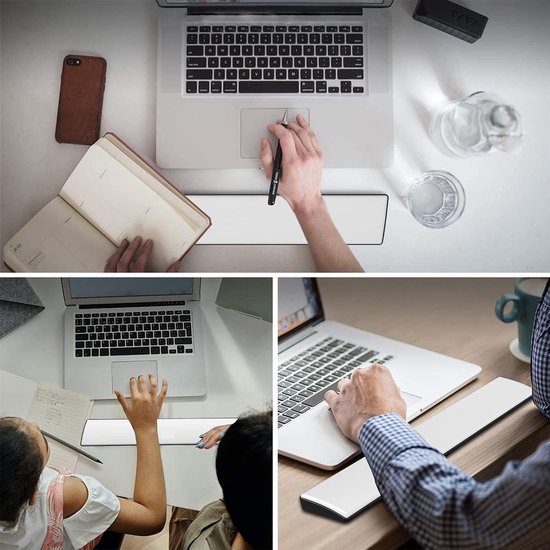 Ergonomische Polssteun voor 80% Compact Gaming Toetsenbord - Zacht Geheugenfoam, LED Verlichting en Antislip Rubber Voetjes — afbeelding 2