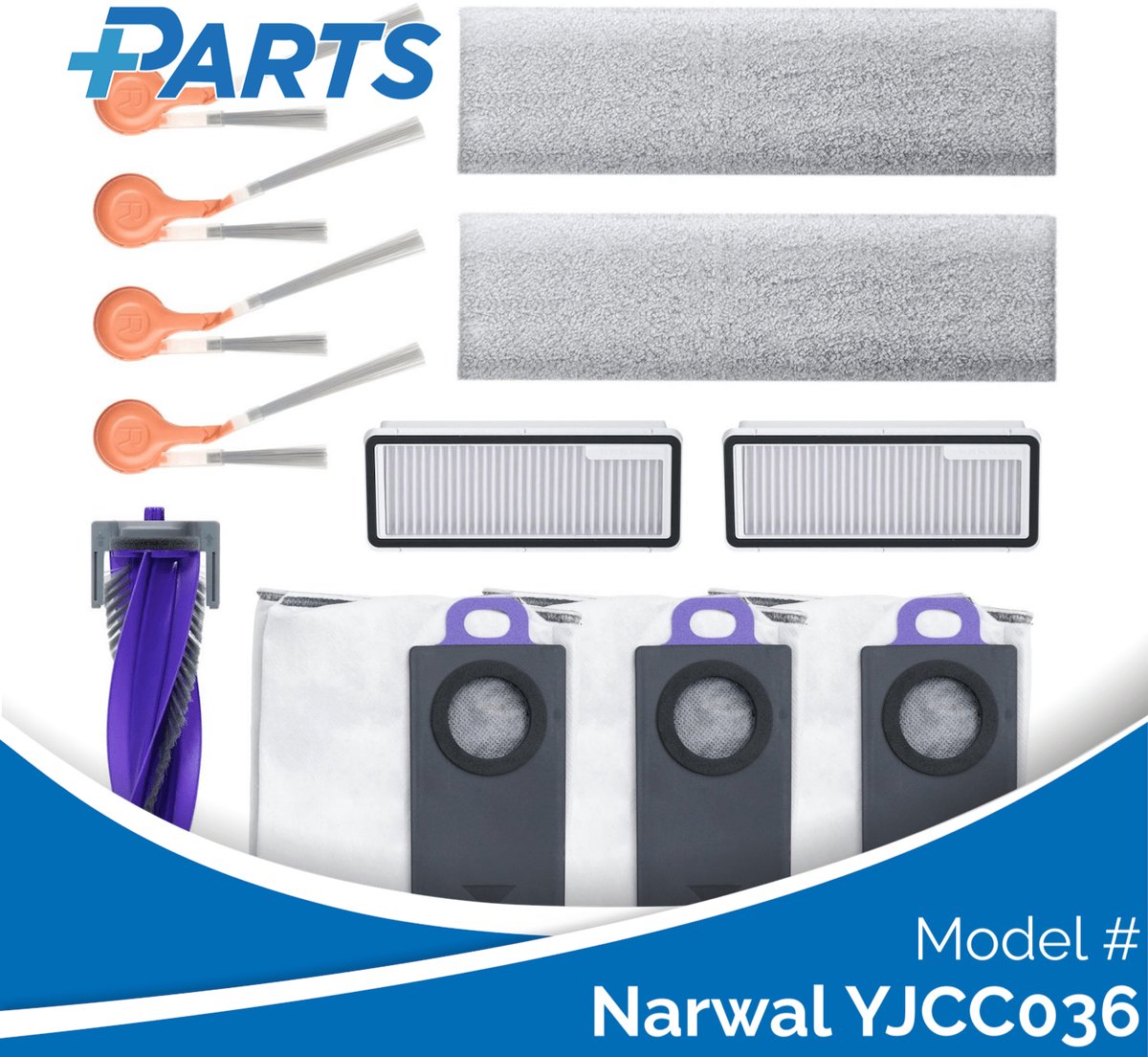 Plus.Parts Narwal YJCC036 Onderhoudsset (Plus.Parts® alternatief voor CP-PJ-A00322-00-00) Overig