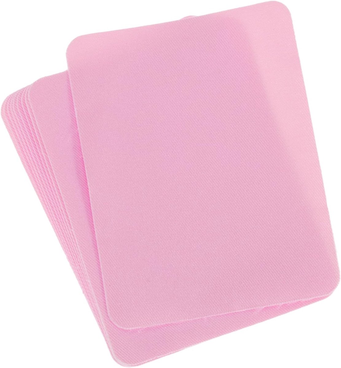 Strijkpatches voor kleding 125 mm x 95 mm - lichtroze - duurzaam katoen - ideaal voor reparaties - ShopVlot