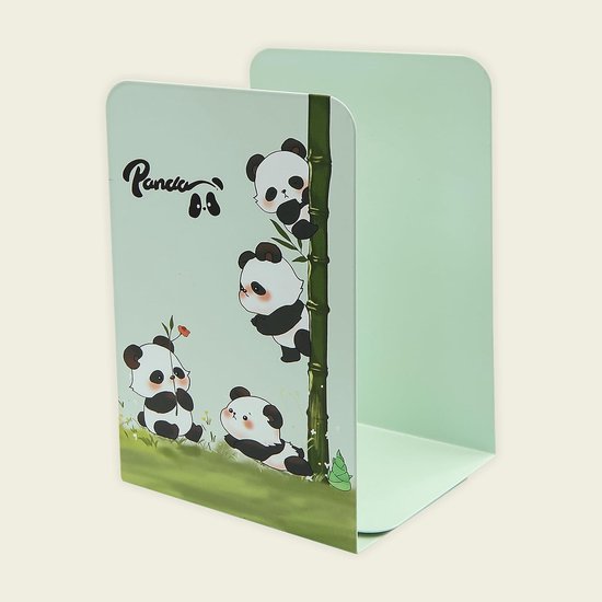 Creatieve Panda Boeksteunen van Metaal, Schattige Dierenontwerpen, Antislip en Stevige Boekorganizer voor School, Thuis en Kantoor, Perfect Cadeau voor Kinderen en Studenten — afbeelding 3