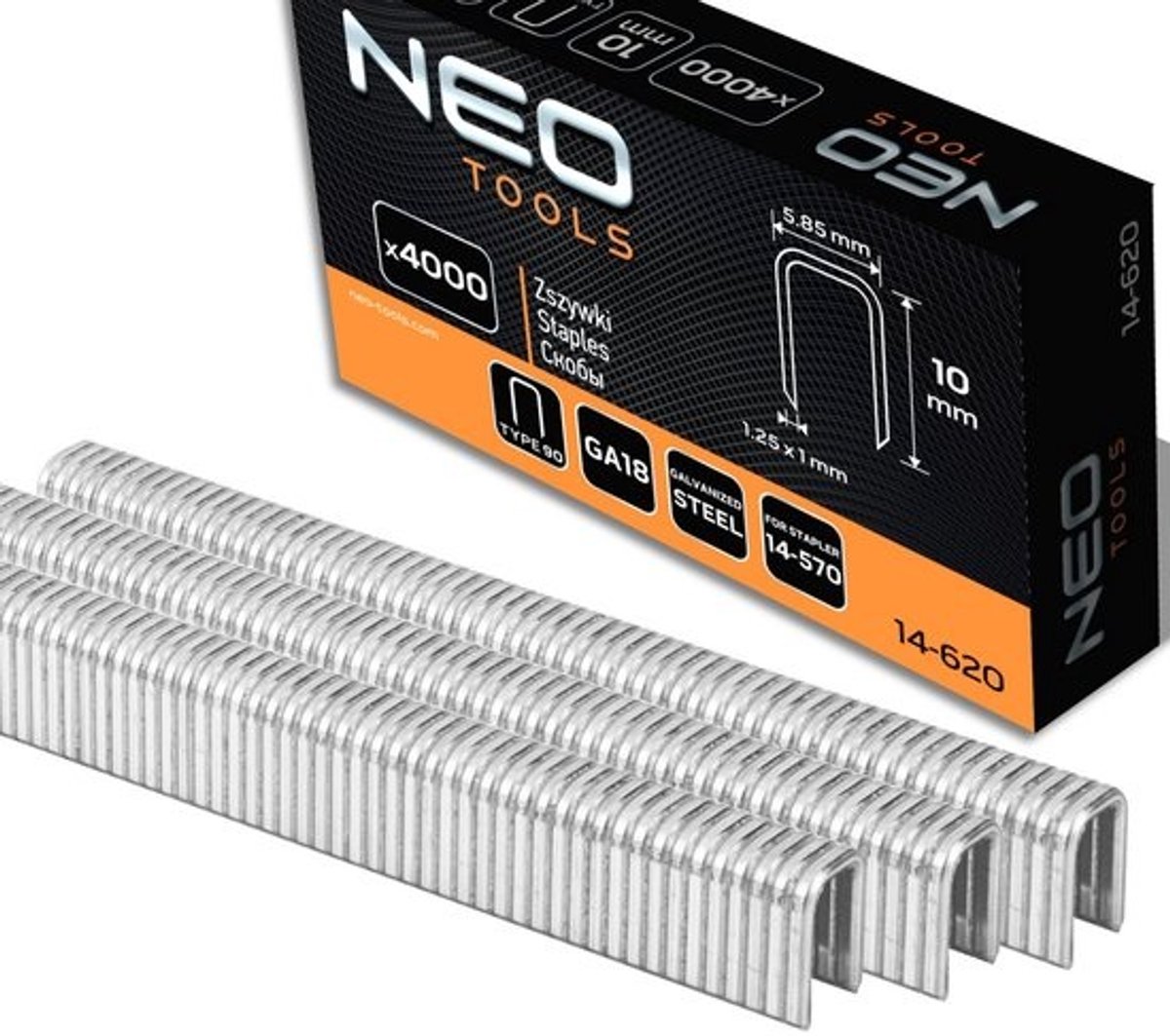 Verzinkte nietjes - Type 90-nietjes - Meubelstoffering - Corrosiebestendig - 4000 stuks - Zilver