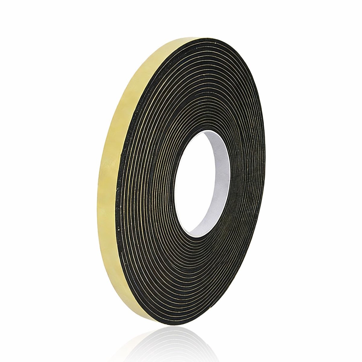 Zelfklevende Rubber Tape 5mm x 10mm x 5m voor Deur en Raamafdichting, Geluidsisolatie en Schokabsorptie