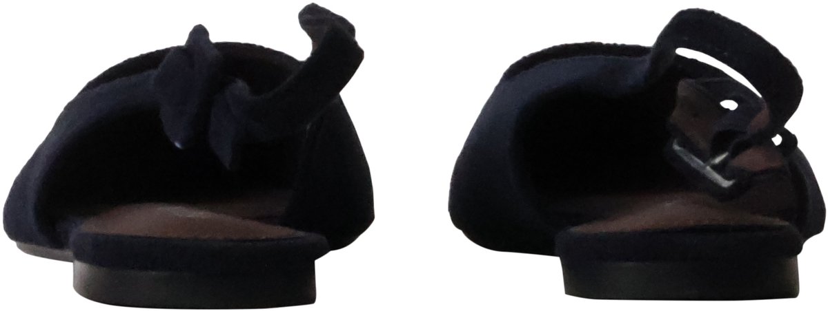 Platte pumps met bandjes