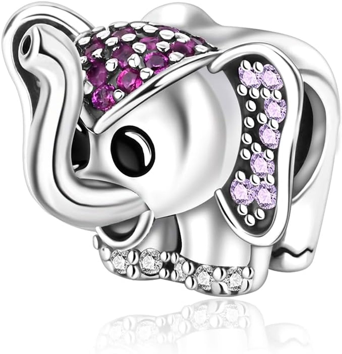 Olifant bedeltje van sterling zilver, compatibel met Pandora armbanden