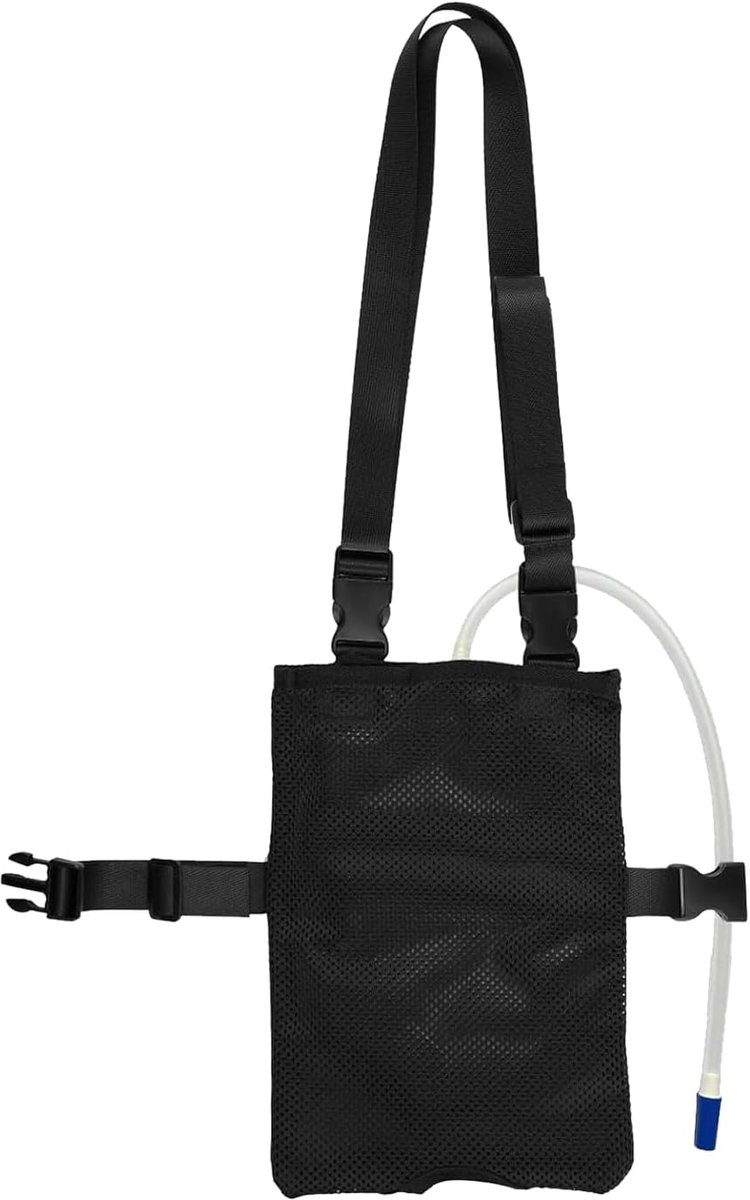Beenzakhouder, Urinezak Tas, Verborgen Katheterzak Hoes met Verstelbare Riem, Onzichtbare Sleuf, Wasbaar en Discreet Draagbaar, 2000 ml, voor Thuis, Reizen, Rolstoel en Bed