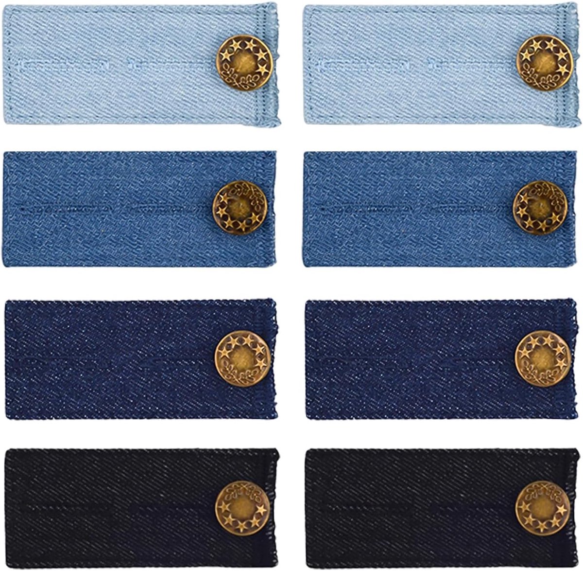 Knopen, elastische broekknopen, broekaccessoires, verstelbare verlengknopen