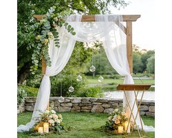 Stof, 6 m x 160 cm, zachte tule stof, tulestoffen om te decoreren, witte tule, tule rok, tafelloper voor bruiloft, gordijn, bruiloftsboog, feest, geschenken, knutselen
