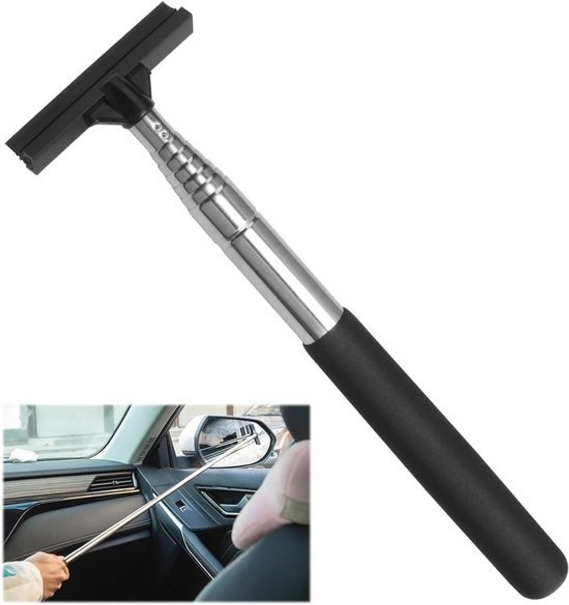 Telescoop raamwisser voor auto en huis - Siliconen watertrekker voor ruiten en spiegels