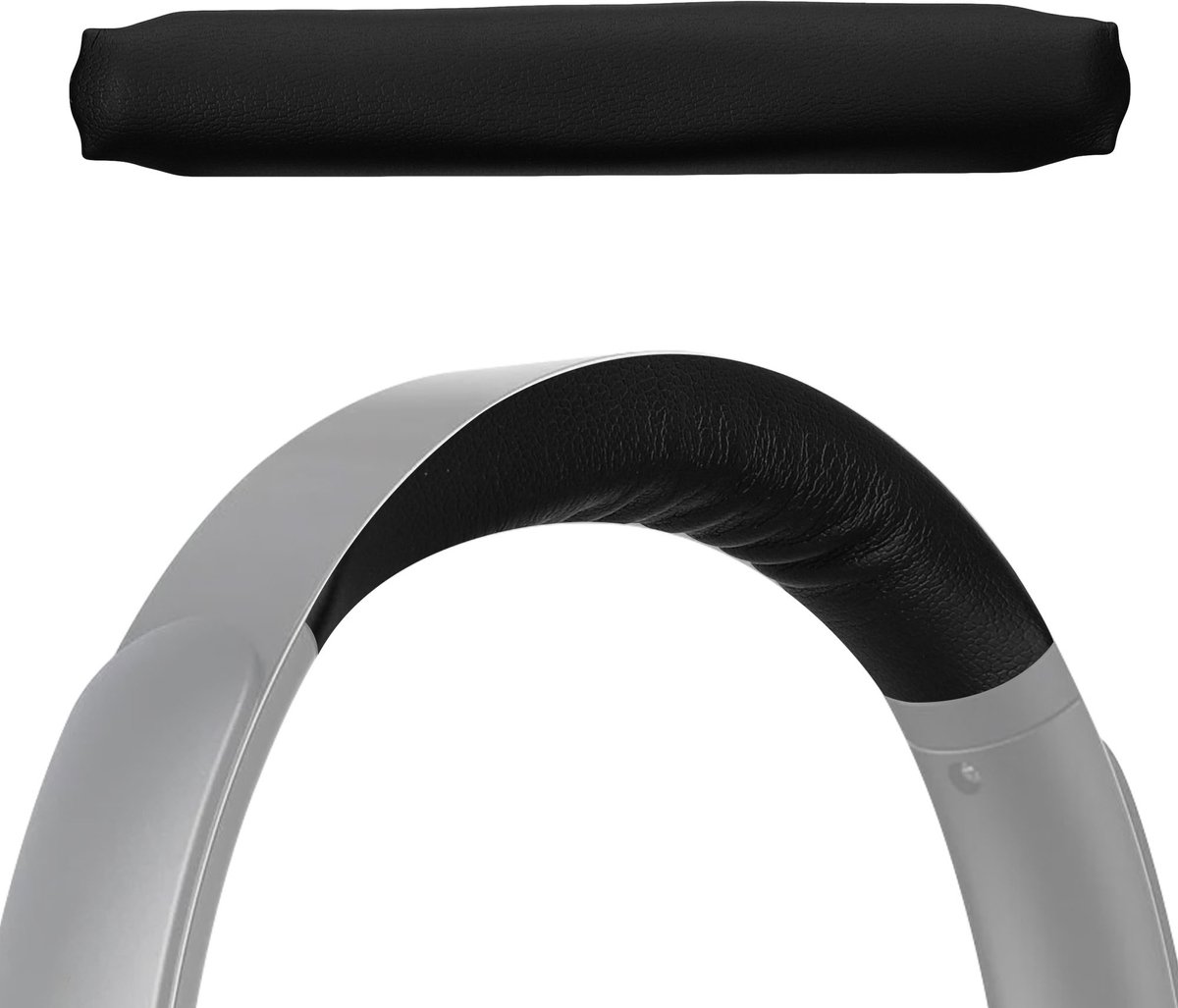 kwmobile band geschikt voor Anker Soundcore H30i - Koptelefoonband in zwart - Zachte hoofdband voor hoofdtelefoon