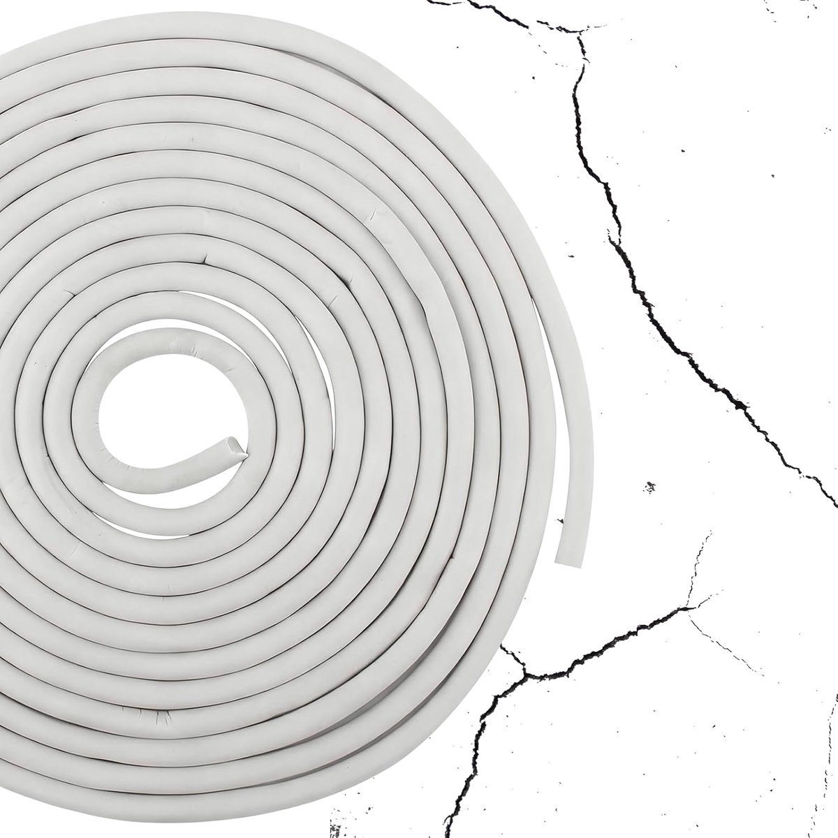 Profielen, diameter 6 mm, deurafdichting, gepantserde deurafdichting, voor de auto, gebruikt als vulmateriaal, heeft het goede afdichtende eigenschappen, grijs